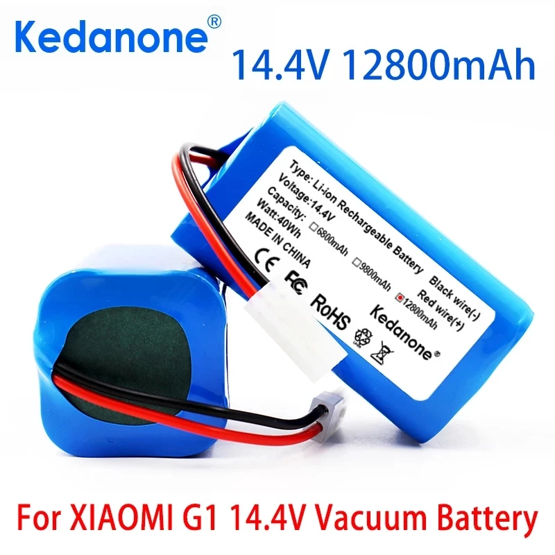 

Original 14.8V 12800mAh Li-ion Battery for Xiaomi G1 MI Robot Vacuum-Mop Essential MJSTG1 Robot Vacuum Cleaner 18650Battery Pack