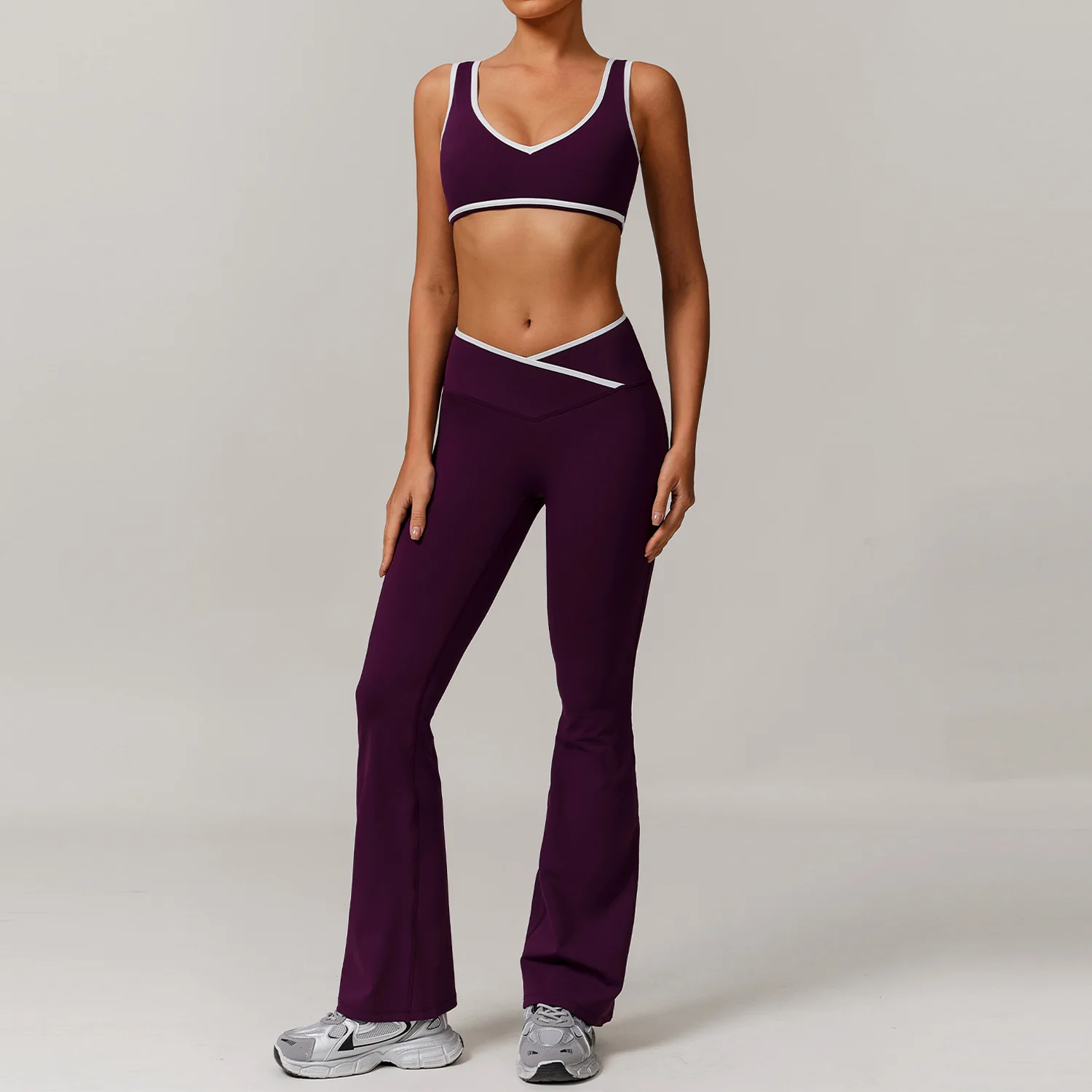 

2pcs Women's Sports Suit Yoga gym Set Woman Shorts Vest Suits Workout Bra Cropped Sports High Waist Gym Legging Fitness Wear.