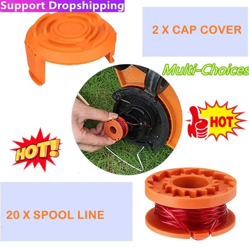 

Trimmer Spool Line For Worx Replacement Grass Trimmer Line Spool Set For Worx Weed Eater 10FT/ 3.1M Weed Eater Edger Line String