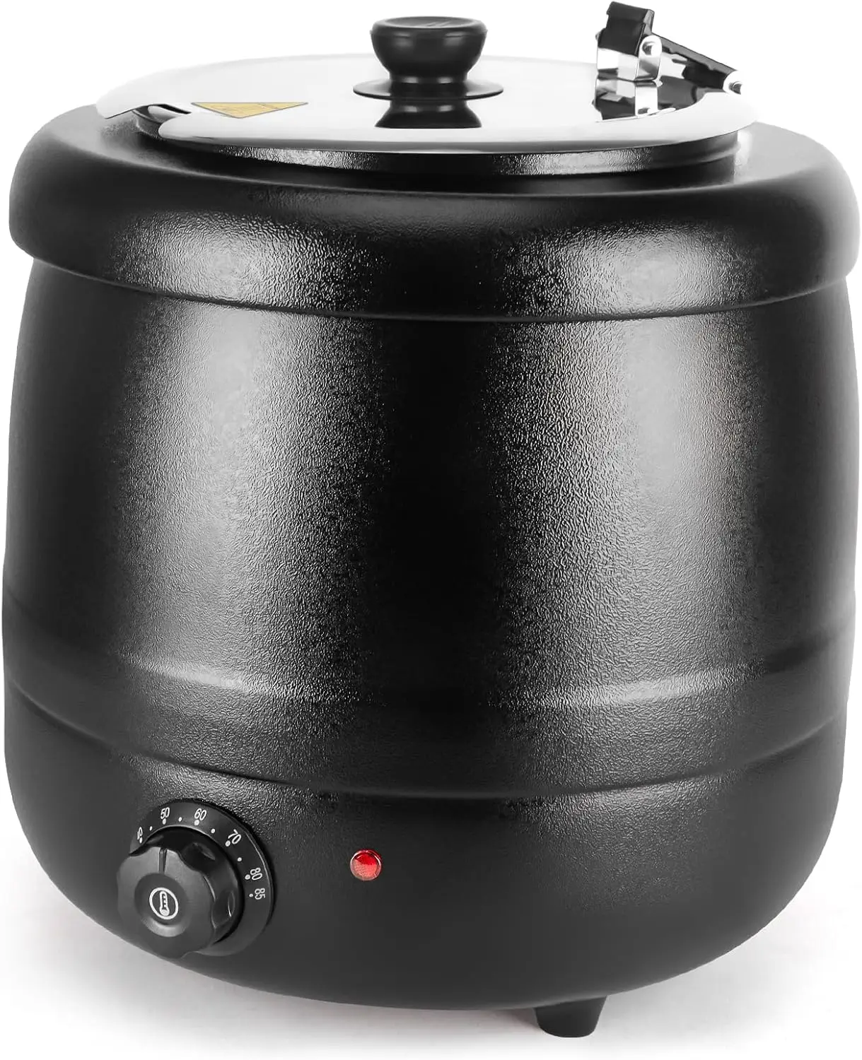 

Commercial Electric Soup Pot with Stainless Steel Lid, 10.5QT for Restaurants and Home Use