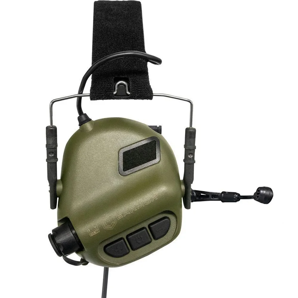 EARMOR M32 MOD4 Tactical Headset Jagd & Schießen Ohrenschützer MIT Mikrofon, Sound Verstärkung, Nato TP120 Jacke