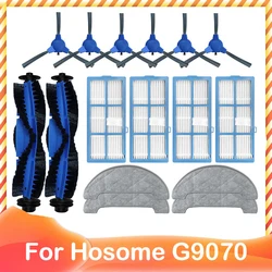 Replacement Part For Hosome G9070 Robot Vacuum Cleaner Spare Main Brush Side Brush Hepa Filter Mop Pad Rag Cloth Accessories