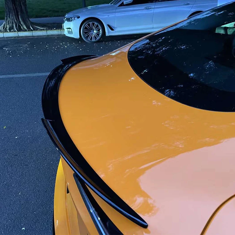 Dla Tesla 2024 Model 3 highland Wzór włókna węglowego Pokrywa bagażnika Spoiler Skrzydło Klapa tylnej klapy samochodu Dekoracja nadwozia Akcesoria ABS — zdjęcie 7