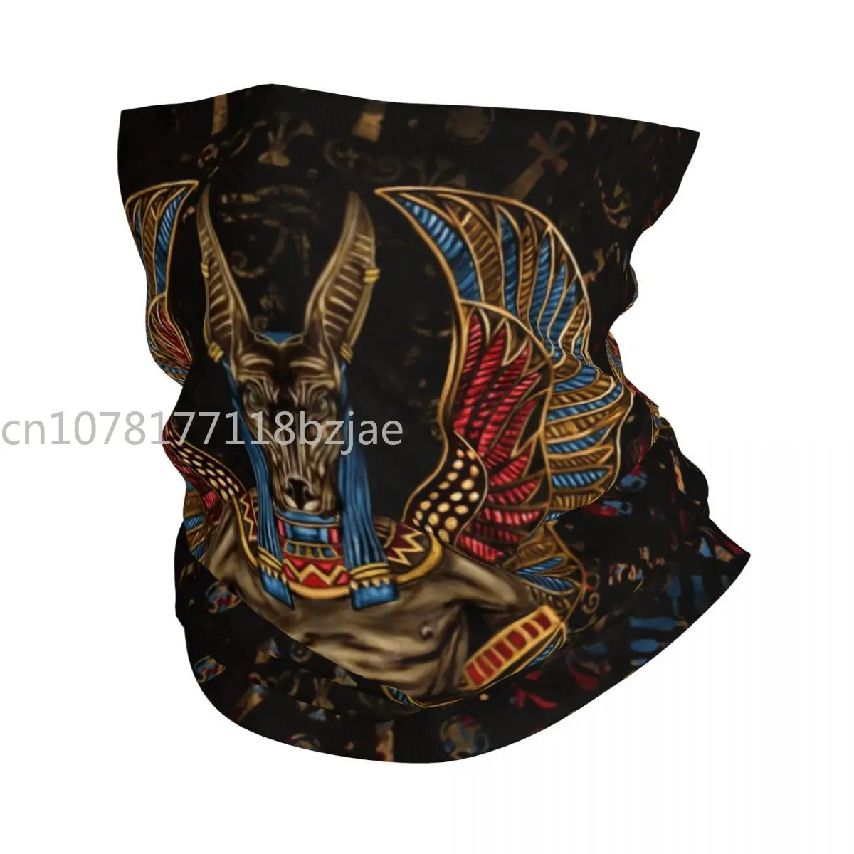 Altes Ägypten Gott Horus und Anubis Winter Stirnband Hals wärmer Ski Camping Rohr Schal ägyptischen Pharao Gesicht Bandana Gamasche