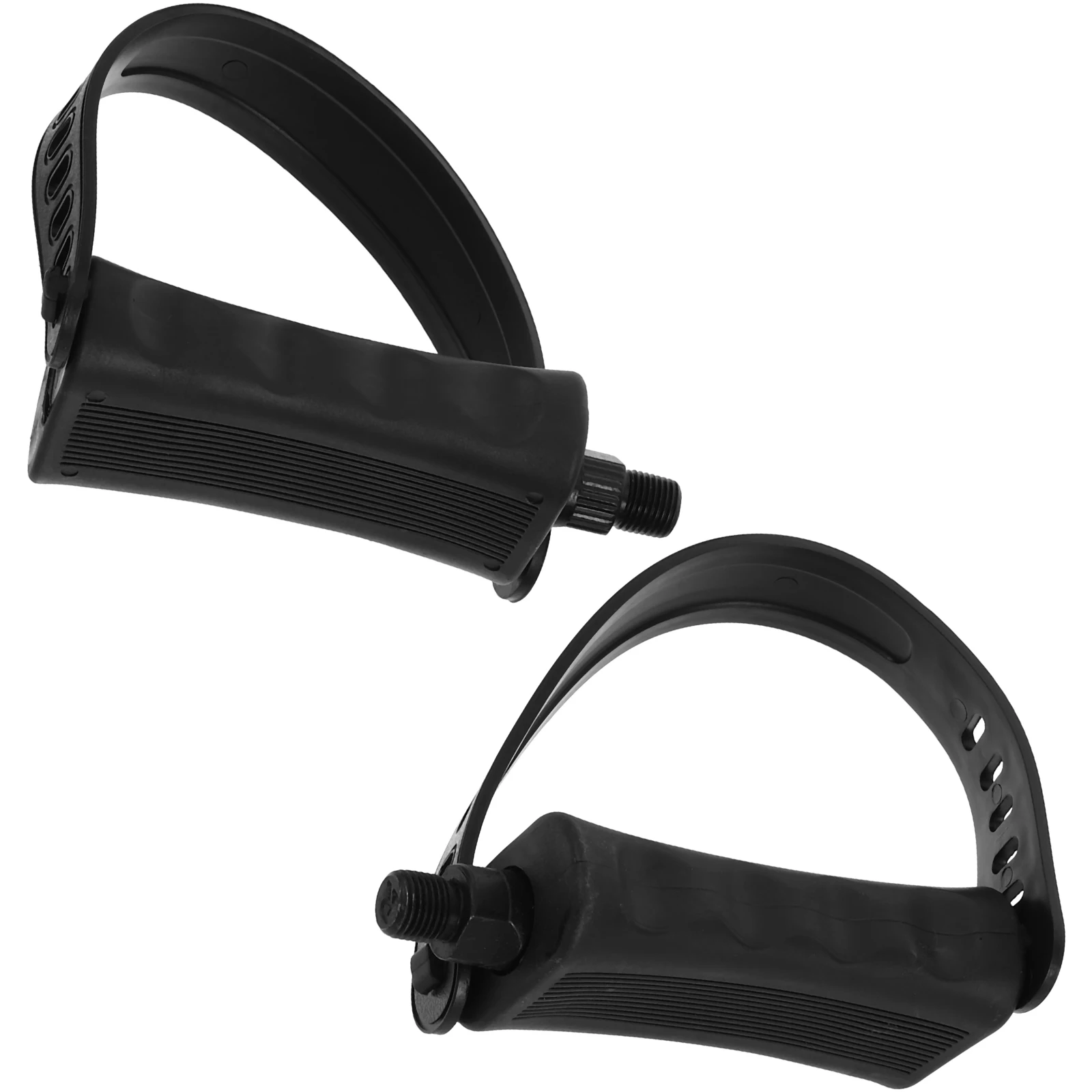 

1 Pair Fitness Exercise Bike Pedals Non-Slip With Adjustable Straps For Indoor Cycling Replacement Pedal Set Cycling Parts