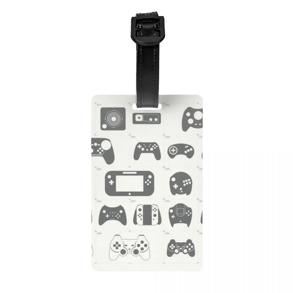 The Evolution Of Video Game Controllers Luggage Tag Custom Gamer Lover Baggage Tags Privacy Cover ID Label