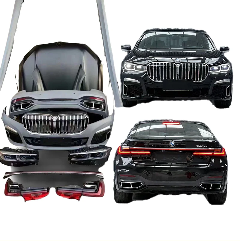 Best-selling body kit for BMWs 7 Series G12 old model upgrade New 740i 18 model upgrade 21 model front and rear surround