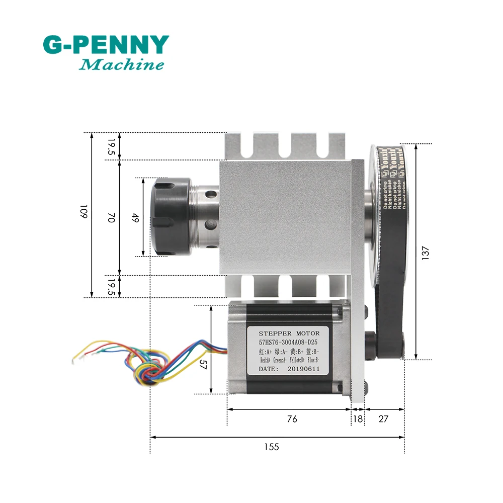 ER32 Chunk CNC 4th Axis CNC dividing head/Rotation Axis/A axis kit for Mini CNC router/engraver woodworking engraving machine