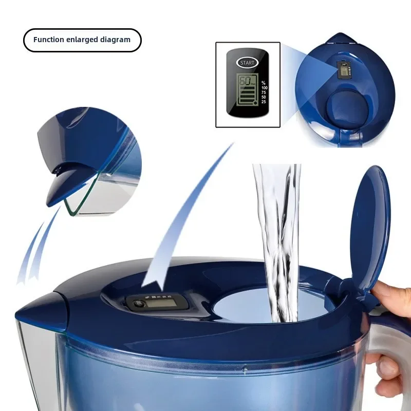 Water purifier household kitchen filter 2.5-3 water purifier digital display filter kettle health pot