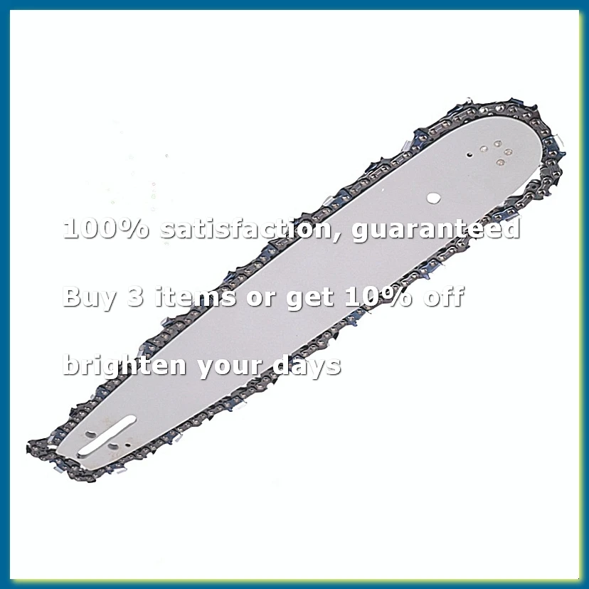 16 Inch Guide Bar + Chainsaw Chains Semi Chisel Chain Suitable for 36 41 50 51 55