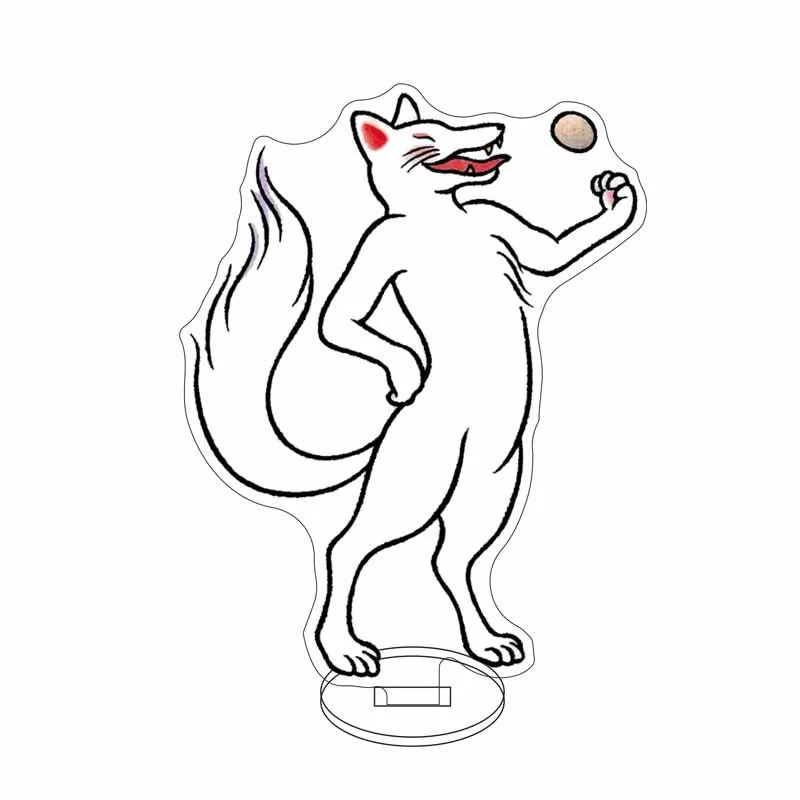 شاباكي ‌   أنيمي الاكريليك حامل نموذج لوحة الديكور مكتب الشكل عرض الكرتون المنتجات الطرفية تذكارية موضة Kingring