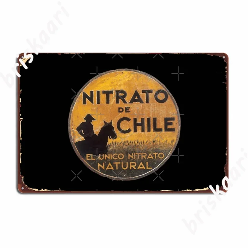 Nitrato de chile espanhol cartel sinais de metal mural da parede caverna pub personalizado mural pintura estanho cartazes