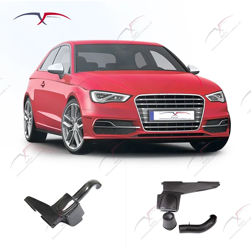 

Suitable for A3 S3 1.8T 2.0T Automotive Parts Carbon Fiber Cold Intake System Kit Cold Intake Filtration System