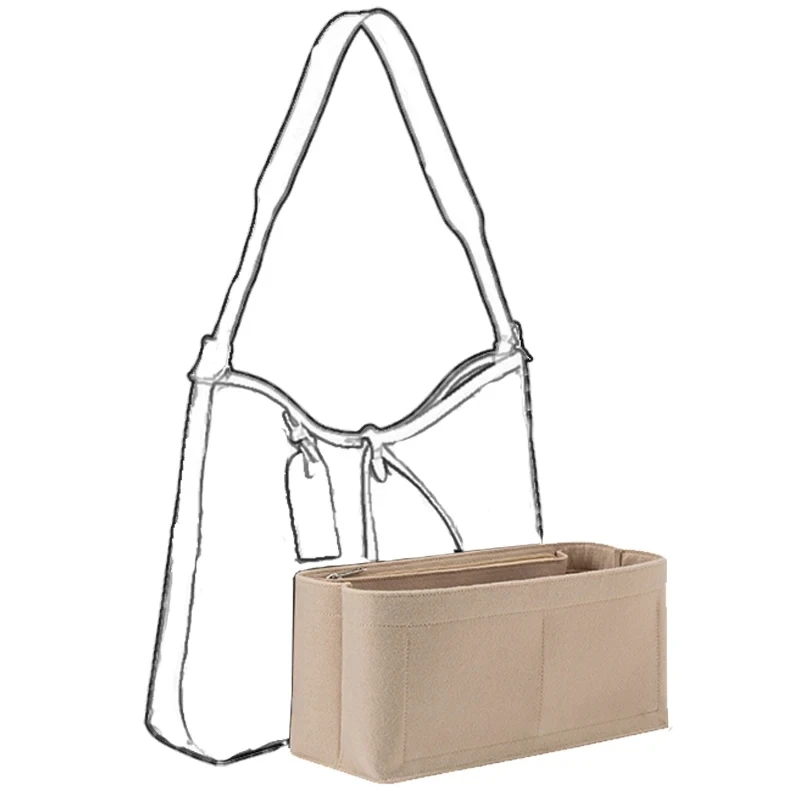 Per LV Carryall PM borsa con inserto in tessuto di feltro con cerniera borsa per cosmetici di lusso borsa da viaggio per mamma fodera per borsa