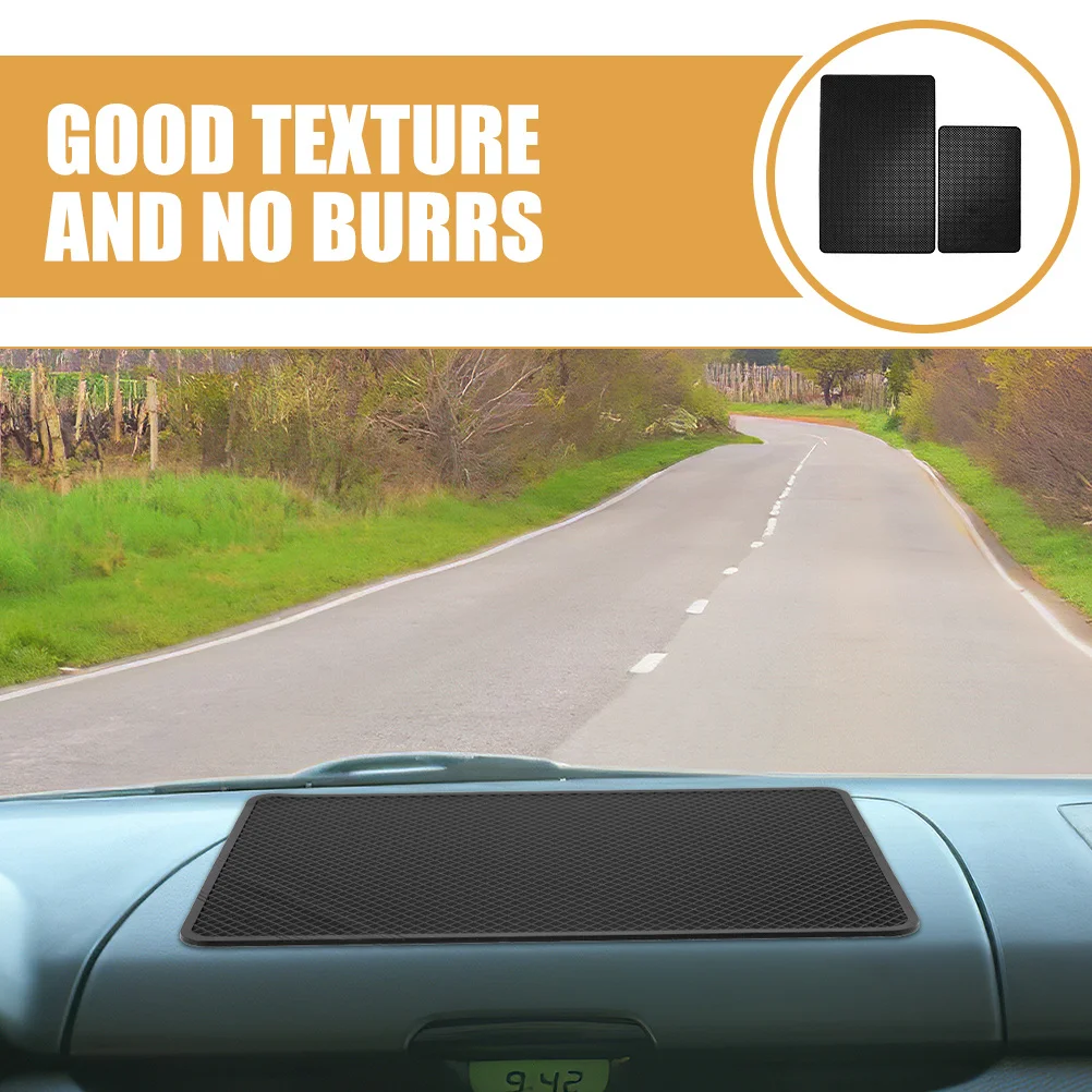 

2Pcs Car Dashboard Anti-Slip Mat Non-Slip Dashboard Pad for Phone Keys Sunglasses Storage Large Size Car Interior Accessory Easy