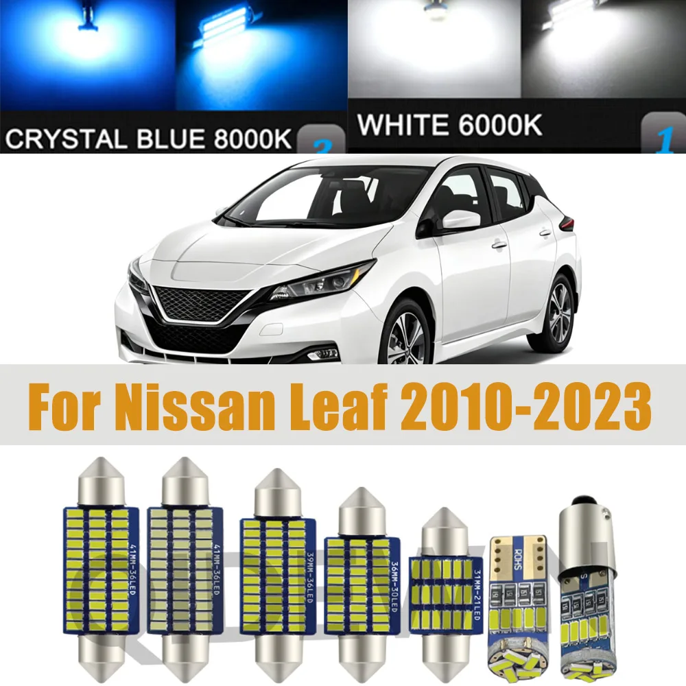 LED Interior Dome Trunk Light Bulb Kit For Nissan Leaf ZE0 ZE1 2010- 2013 2014 - 2018 2019 2020 2021 2022 2023 Accessories