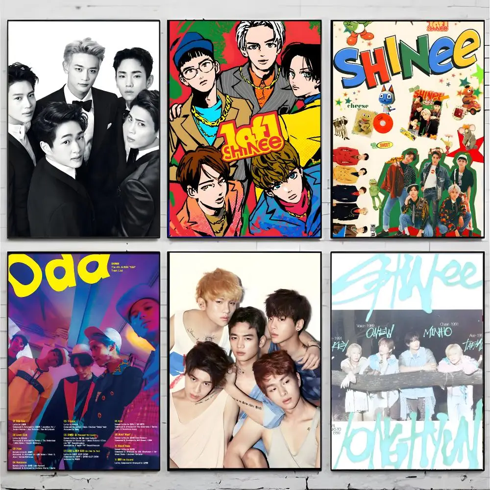 band kpop S-SHINee Poster Premium Decor Art & Gift for Household Lounge Home Ornaments
