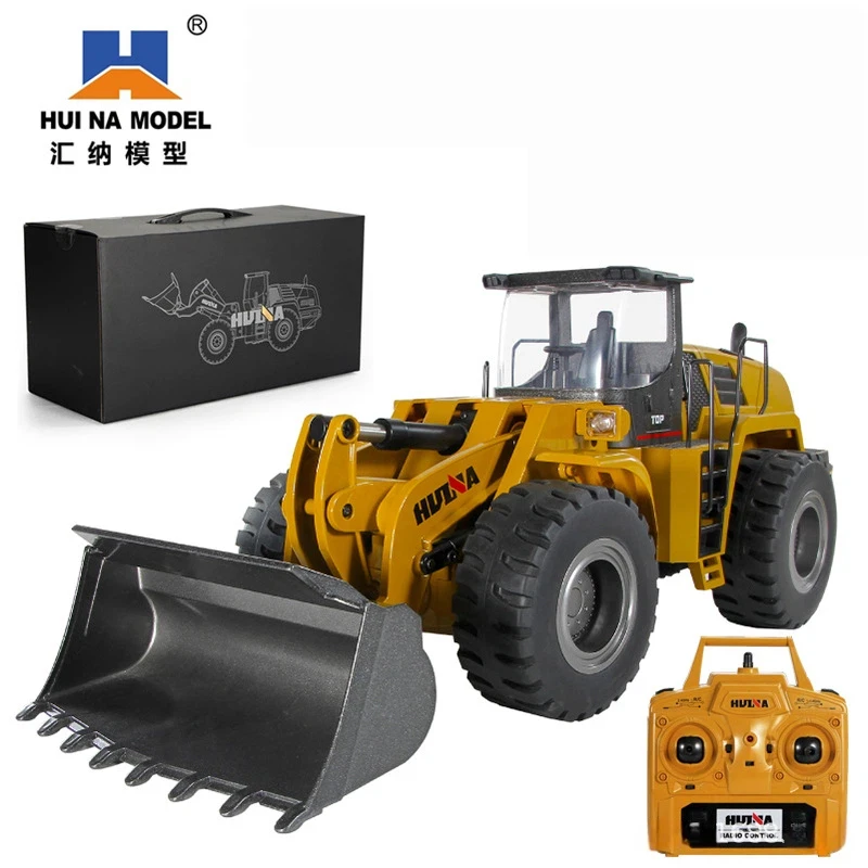Huina 583 RC Łopata Hidrauliczna ze Stopu, 22 Kanały, Profesjonalny Elektryczny Buldozer, Zabawka dla Chłopca, Prezent na Boże Narodzenie