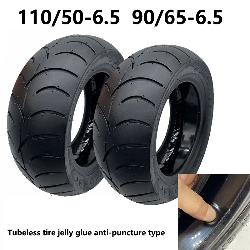 11inch 110/50-6.5 Tubeless Tire 90/65-6.5 jelly glue stab-proof for Electric Scooter accessories