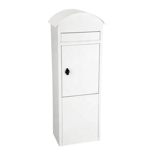 Outdoor Free Standing Lockable Letter Box Metal Residential Mailboxes