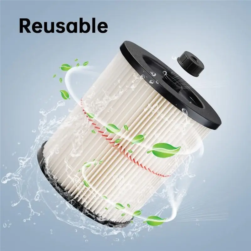 Y48A 17816 Filter Replacement for Shop Vac 9-17816 Wet Dry Vac, Fits 5/6/8/12/16/32 Gallon, 2 Filters 2 Retainer Nuts 1