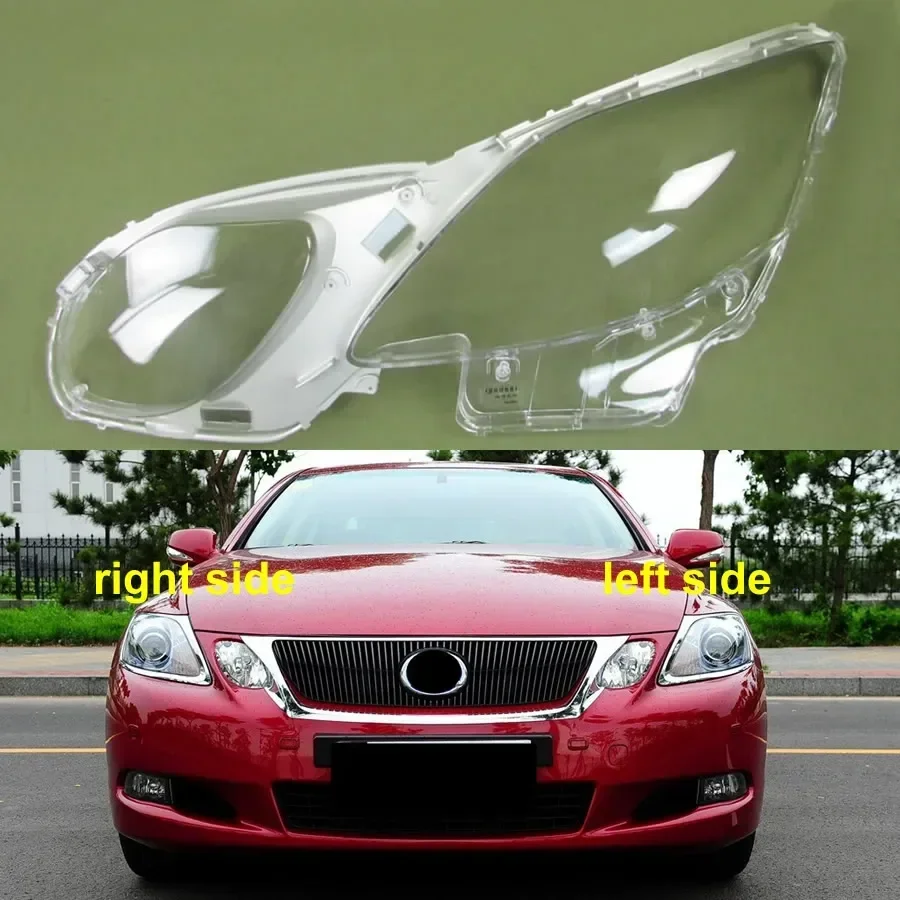 For Lexus GS300 GS430 GS450h GS460 2004-2011 Transparent Lampshade Lamp Shade Headlight Shell Headlamp Cover Plexiglass