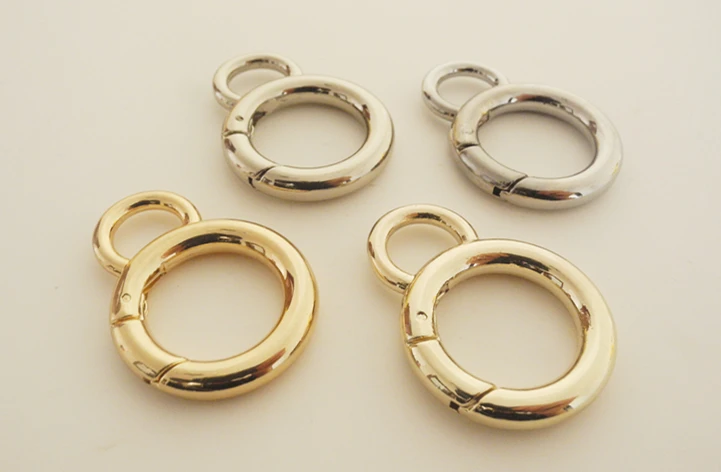 

4pcs Spring Ring Clasp ,Round Spring Ring , Split Key Ring, Spring Hook Inner 3/4inch SR-004