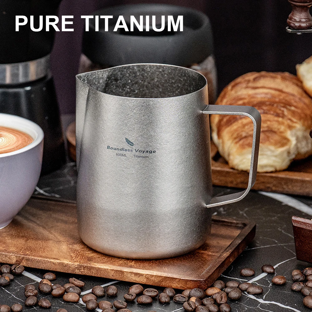 

Pure Titanium Coffee Latte Pointed Cup 600ml, Ultra Lightweight And Portable Outdoor Camping Mug Tea Ceremony Fair Cup，A1561