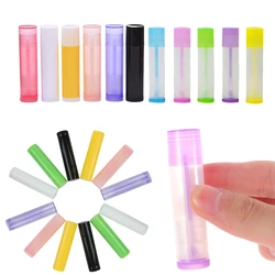 10Pcs Empty 5ml Lip Gloss Balm Container Lip Balm Tube Refillable Plastic Lipstick Tubes DIY Cosmetic Lip Gloss Balm Tube Holder