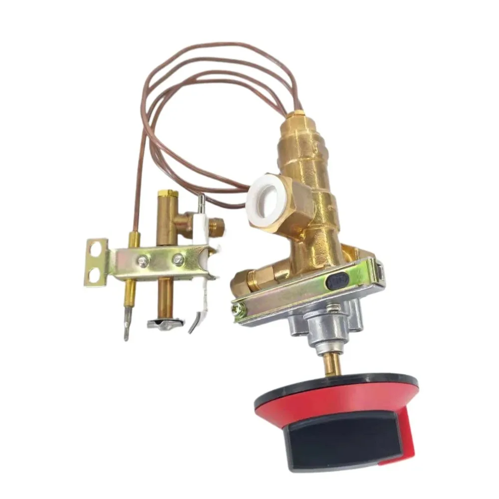 Brass Flame Failure Safety Valve 1/2 Inch High Flow Gas Ignition Valve Replacement Parts For Low Profile Household Gas Stoves