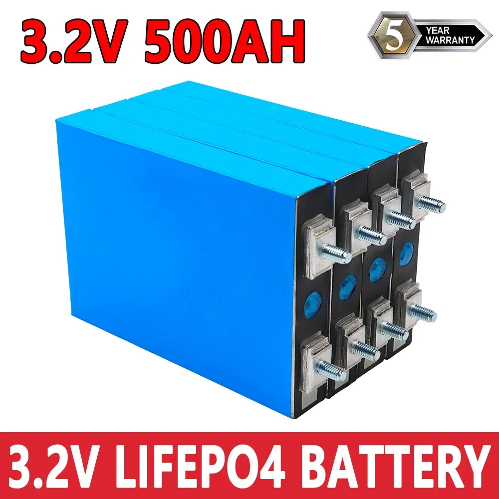 New 3.2V 100Ah 200Ah 400AH 300AH 500AH LiFePO4 Rechargeable Battery DIY 12V 24V 48V Suitable for Golf Cart Marine Solar System