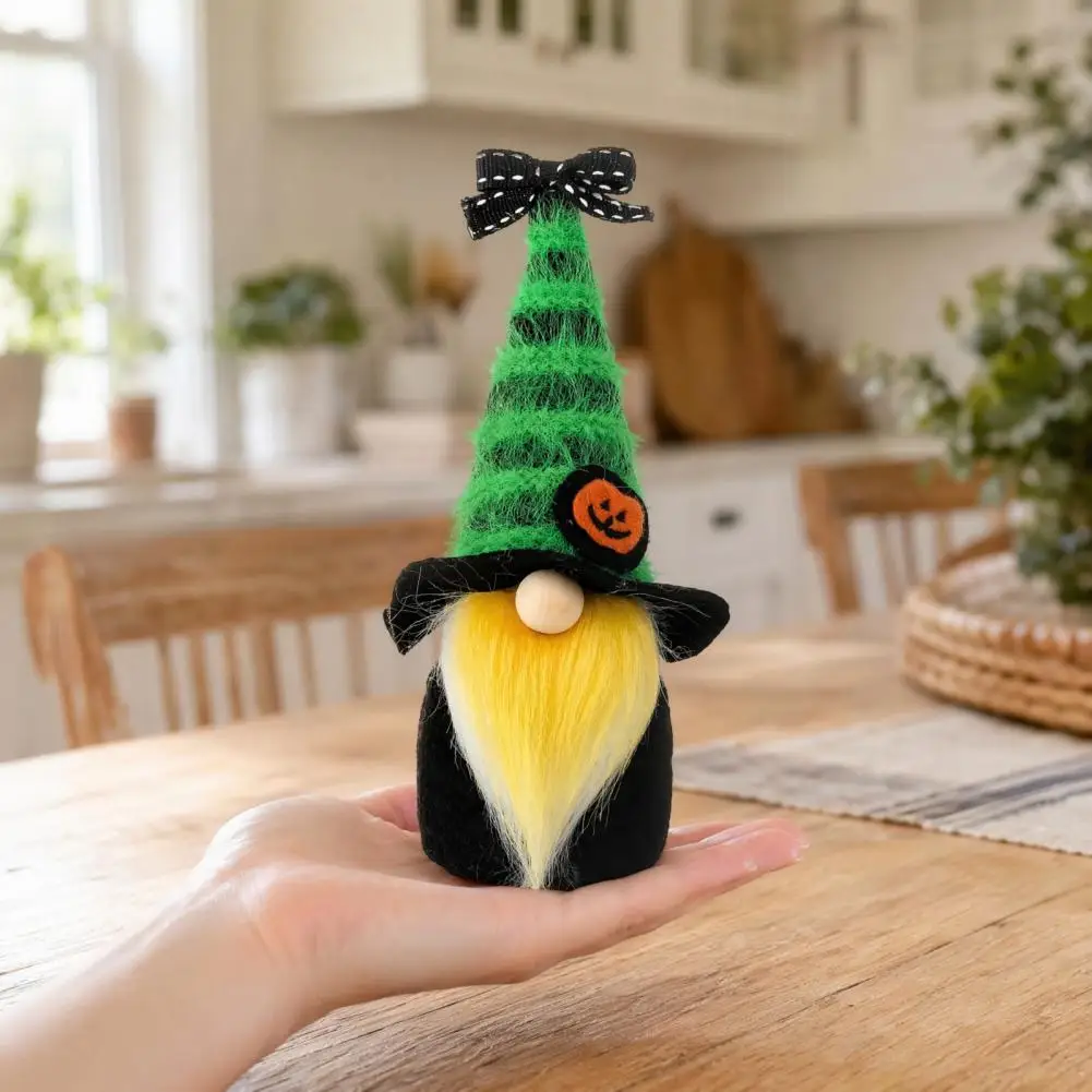 Halloween Ornaments Durable Halloween Decorations Halloween Gnome Decor Set Gradient Ghost Figurine Collection for Party