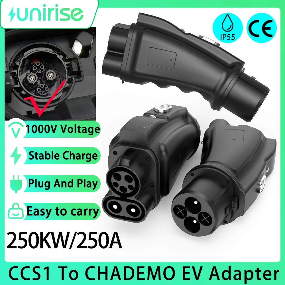 

CCS1 to CHADEMO Adapter 250A 250KW CCS Combo 1 Charging Station to CHAdeMO Nissan General Motors Electric Car Charger Converter