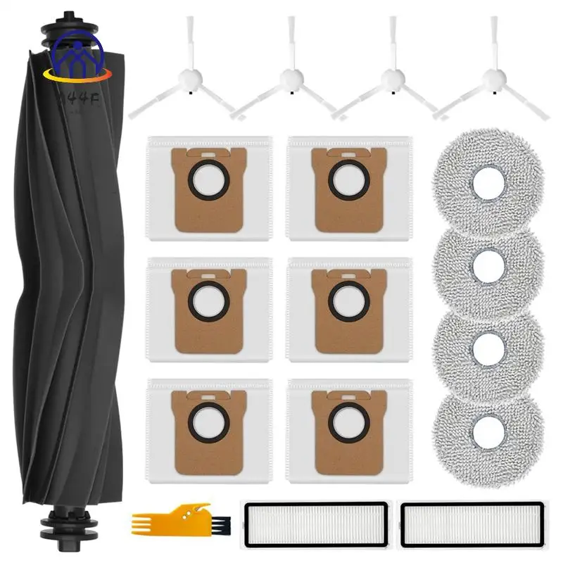 A44F-For Dreame L10s Ultra / L10 Ultra, Mop Pads Dust Bags Main Side Brush Hepa Filters Robot Vacuum Cleaner Spare Parts