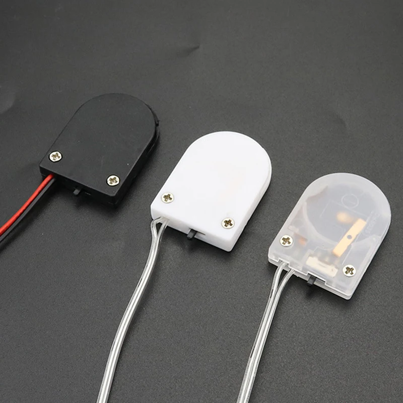 กระเป๋าใส่ของแบตเตอรี่แบบ3V มีปุ่ม CR2032ช่องเสียบถ่านแบบก้อนกระดุม2032ก้อนเดียวพร้อมสวิตช์เปิดปิด