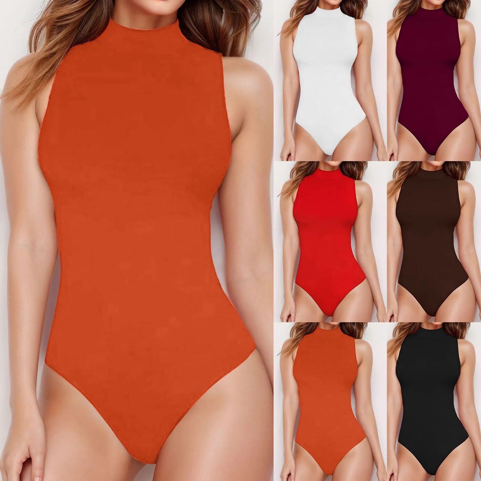 بدلة نسائية مثيرة بقصة ضيقة وياقة مدورة بدون أكمام من القطن المحبوك بدلة جديدة عبر الحدود ملابس الشارع الشهير ملابس داخلية للتخسيس