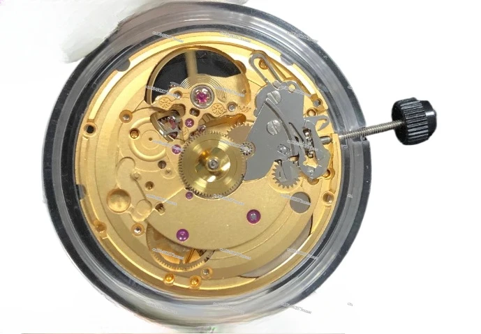 Original ETA 2824 Hollowed Out Movement, Brand New Gold Mechanical Movement, Watch Mechanical Movement