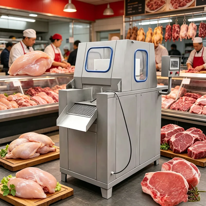 Industrial Meat Salmon Injection Machine Chicken Saline Injection Machine Meat Brine Injection Machine for Bussiness Customized