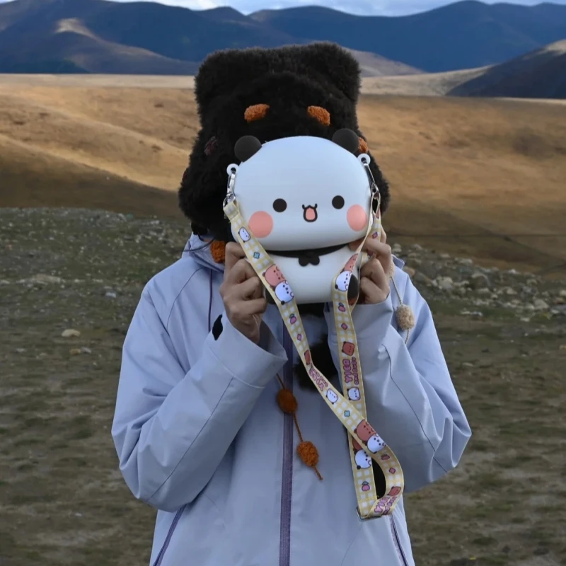 

Genuine Bubu Dudu Anime Peripheral Shoulder Bag Panda Pattern Cartoon Shoulder Bag Cute Crossbody Bag Girls Gifts