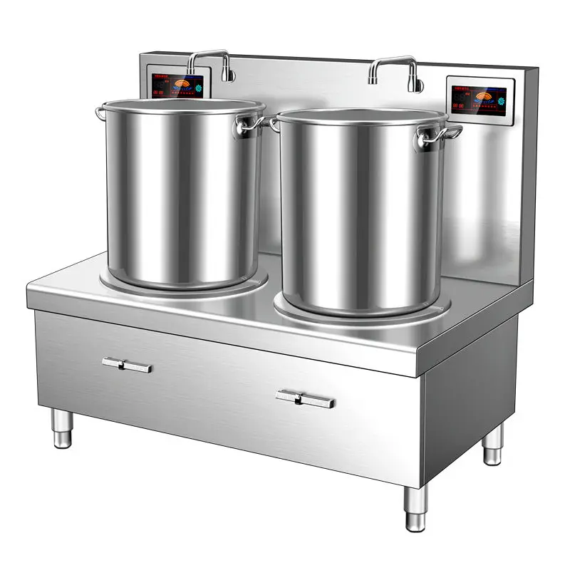 

Индукционная коммерческая плита HELAXEN для низкотемпературного приготовления супов - 15 кВт, высокомощная, с короткими ножками, для тушения мяса, легко чистится, гарантия 1 год.