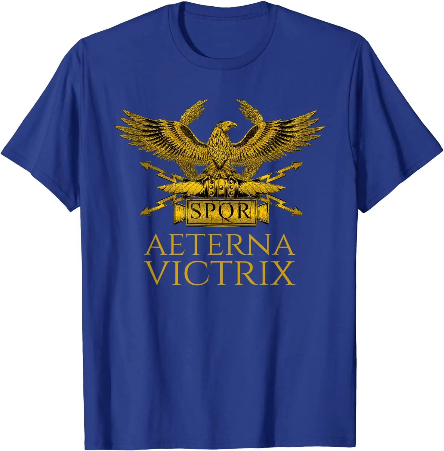 Ancient Rome - Aeterna Victrix - Roman Legionary Eagle SPQR T-Shirt Short Sleeve Casual 100% Cotton O-Neck Summer Tees