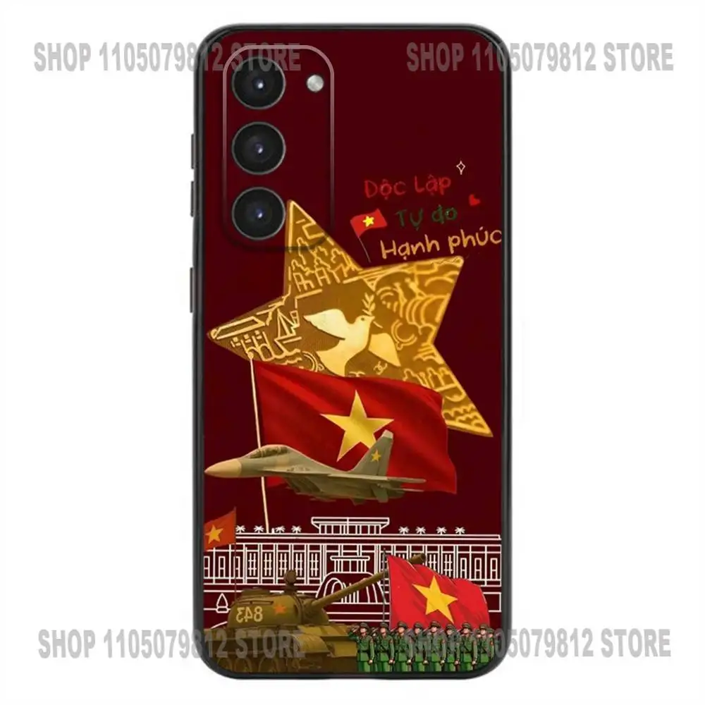 Capa de telefone vietnã para samsung galaxy a32,21s,22,31,52,53,72,73,note20,8,9,10 capa preta de silicone macio