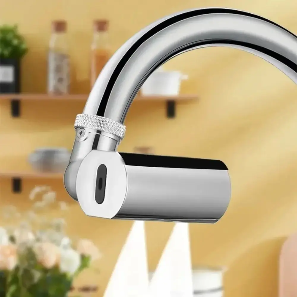 Stainless Steel Faucet Extender Waterfall Outlet Anti Splash Design Water Tap Aerator Universal Thread Size 360° Rotatable