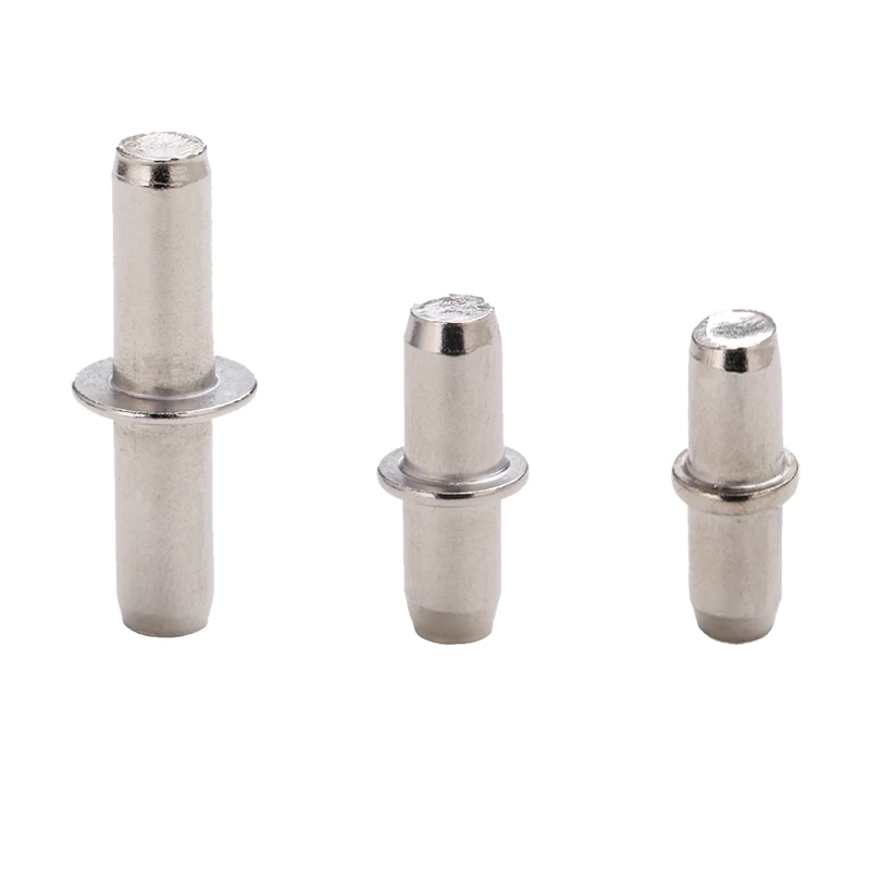 Cabinet Bookcase etc furniture shelf support Nickel color Diameter 7 L35mm Iron metal Shelf Pin