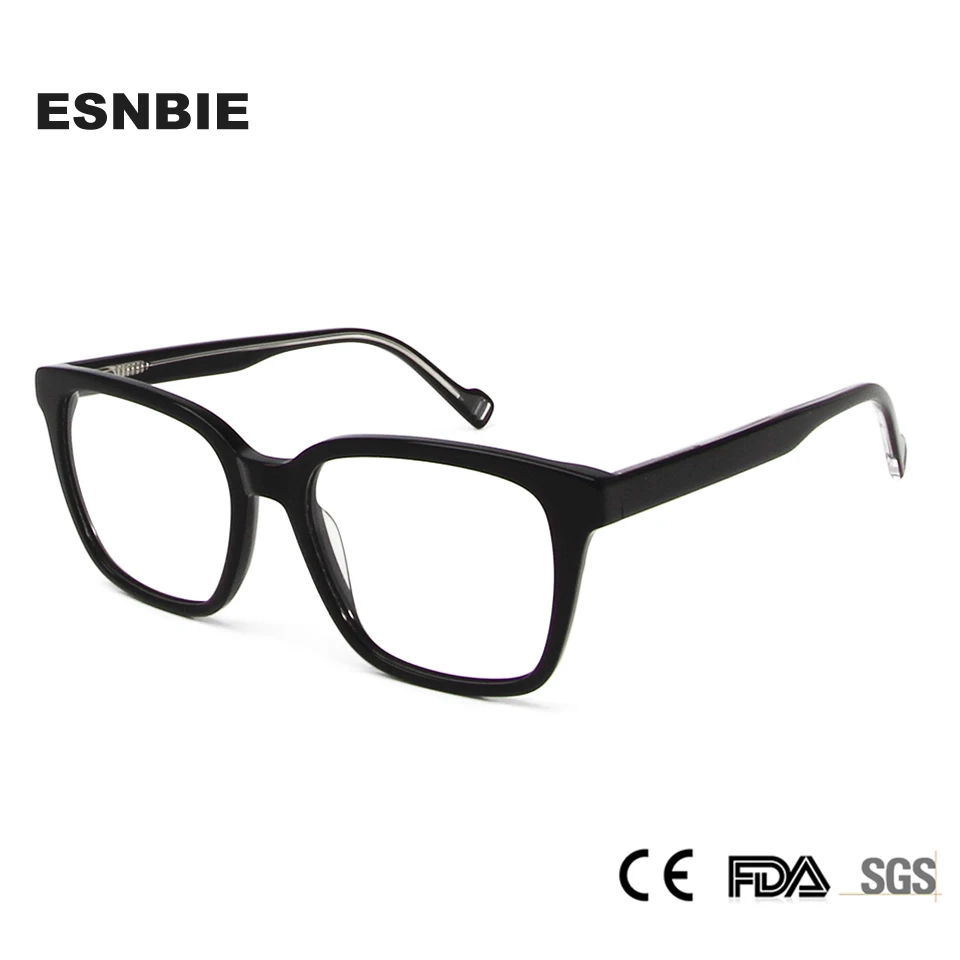 

Colorful Trendy Square Men Glasses Optical Frame Acetate Prescription Myopia Eyewear Women Oculos De Grau Femininos