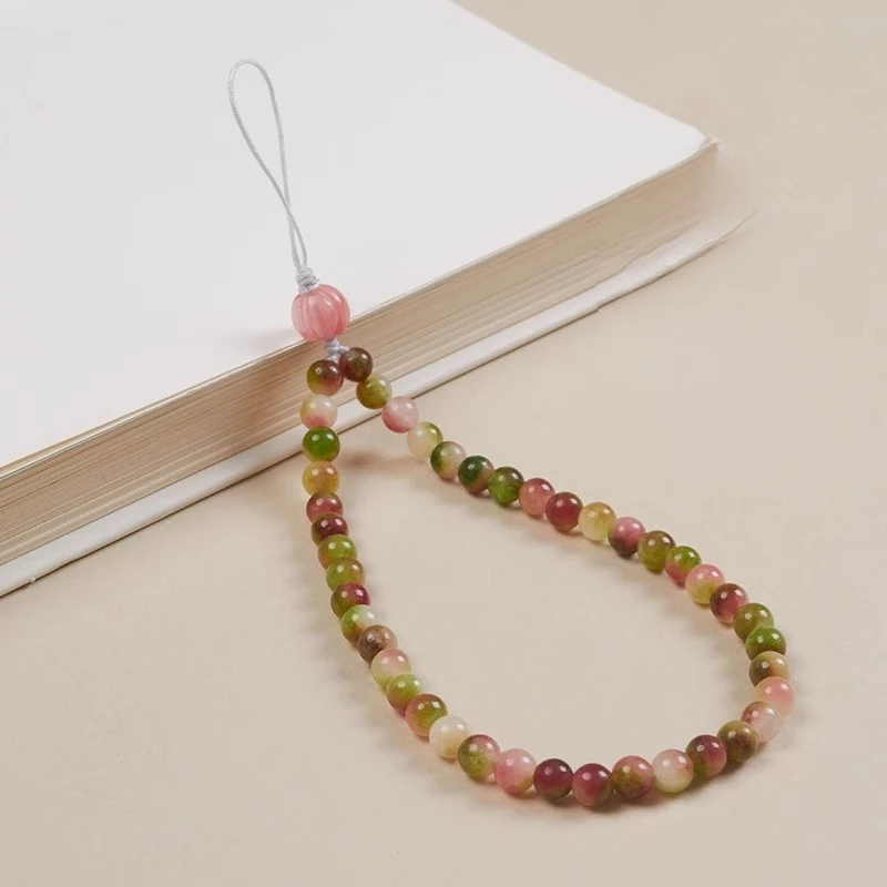 

Модная индивидуальная арбузная хрустальная бусина, цепочка для мобильного телефона, подвеска с конфетным кристаллом, ремешок