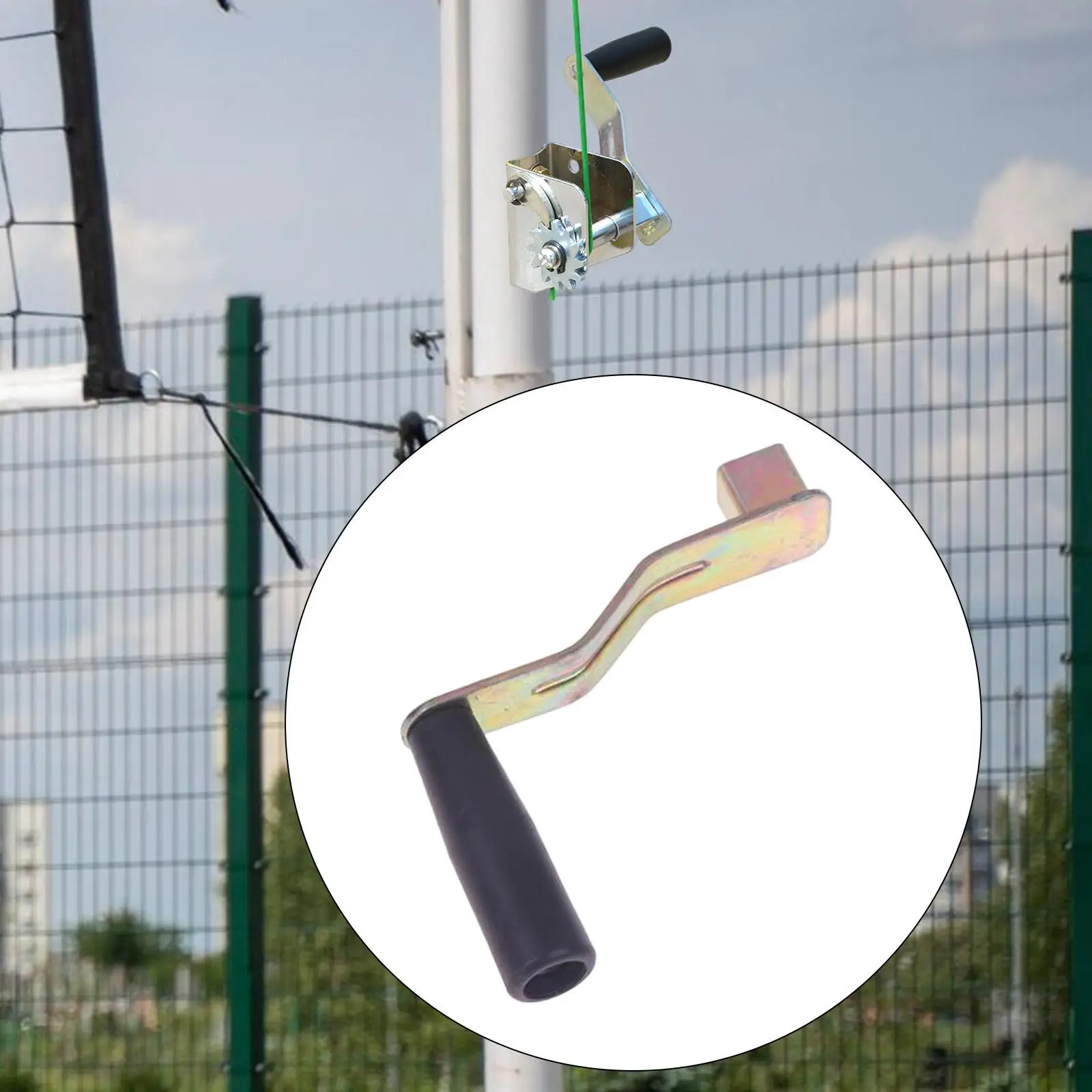 

Metal Tensioner Handle Portable Net Tension Tool for Volleyball Badminton Tennis Outdoor Game Court Use