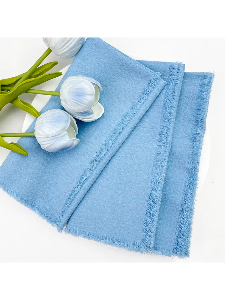 1pcs Sage Green Cloth Napkins Factory Wholesale Serving Cotton Napkins Serviette Gauze Towels Wedding Party Table Decoration