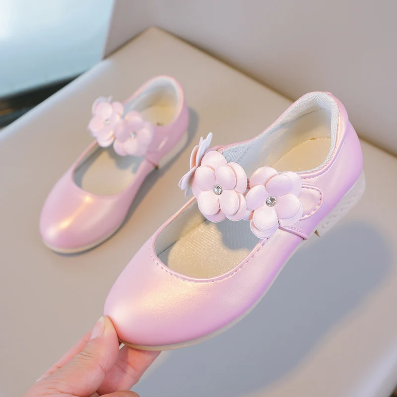 Herbst Mädchen Mary Jane Applikationen niedrigen Absatz schöne Kinder Prinzessin Schuh drei Farben spitzen Zehen atmungsaktiven Kinder Schuh 26-36 – Detail 29
