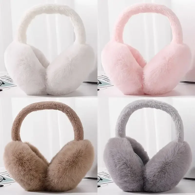 Earmuffs Wind-proof Ear Protector Fashion Plush Warm Earmuffs Warm Winter Korean Ear Protection Earmuffs Foldable Velvet Padded